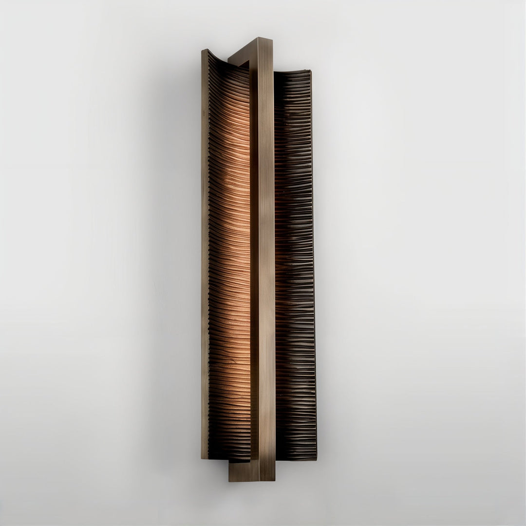 LED Light On Wall - LED Lighting Wall Art showcasing a sleek and contemporary wall sconce with warm illumination.