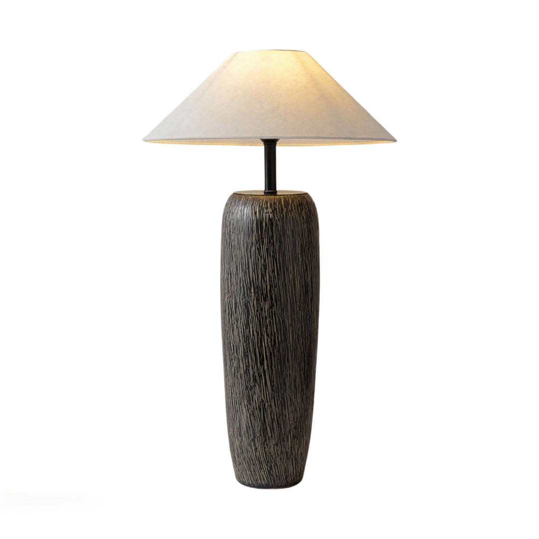 Black Table Lamp - Artistic Beauty showcasing ceramic design and elegant lampshade