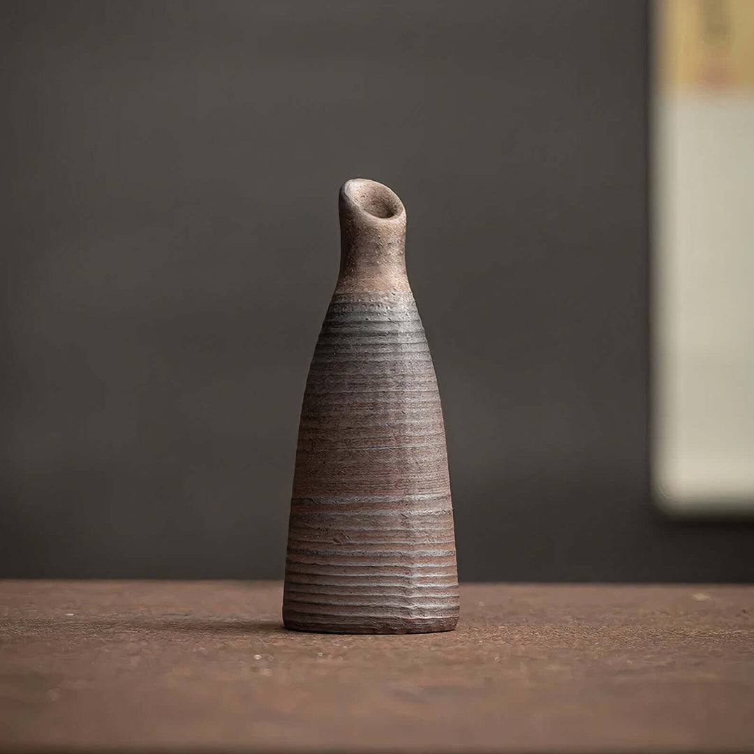 Ceramic Vase Set | Stoneware Bud Vases — Wabi-Sabi Living Room Decor