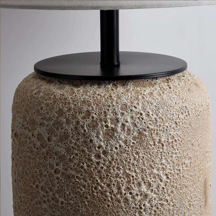 Art Deco Floor Lamp - Minimalistic & Contemporary base design showcasing elegant ceramic-like texture and sleek construction.