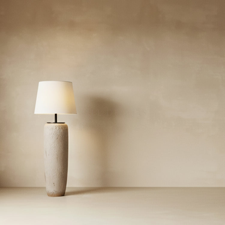 Art Deco Floor Lamp - Minimalistic & Contemporary illuminating a spacious interior with elegance.