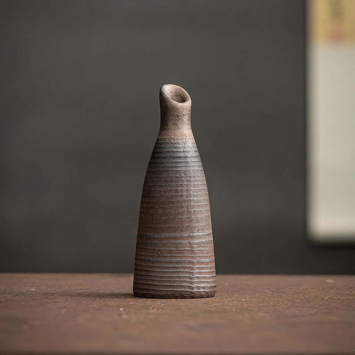 Ceramic Vase Set | Stoneware Bud Vases — Wabi-Sabi Living Room Decor