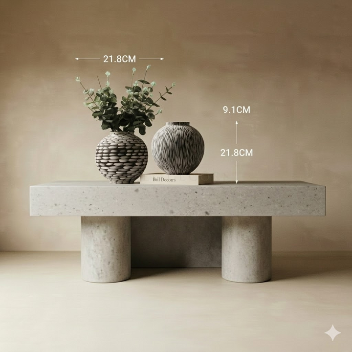 Ceramic Vase Set | Black And White Vase — Organic Modern Living Room