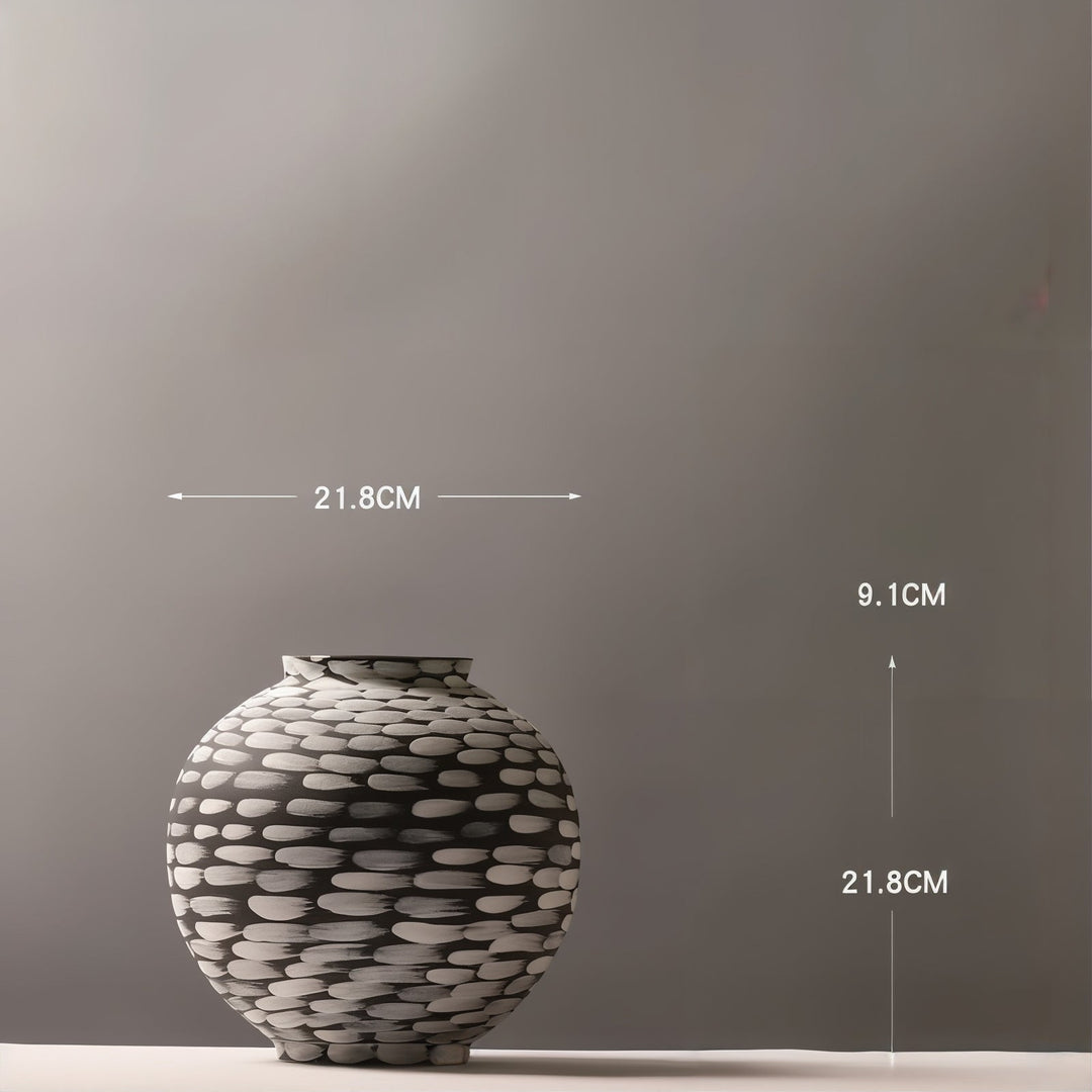 Ceramic Vases - Decorative Vases featuring a handcrafted Mingxia ceramic vase with a unique pattern and dimensions.