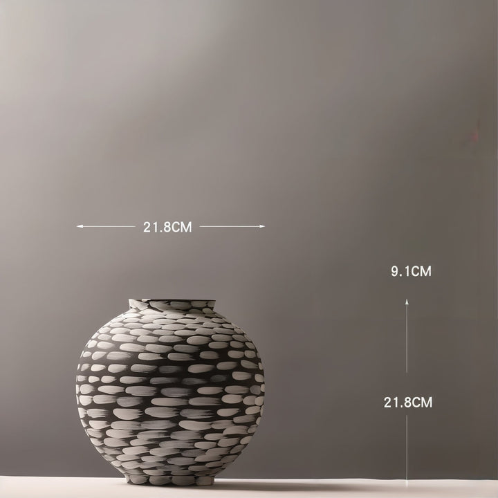 Ceramic Vases - Decorative Vases featuring a handcrafted Mingxia ceramic vase with a unique pattern and dimensions.