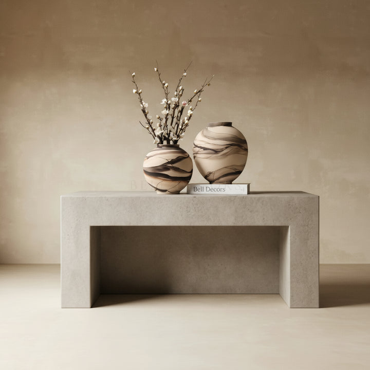 Decorative Vases - Ceramic Vases with stylish floral arrangement on a minimalist table.