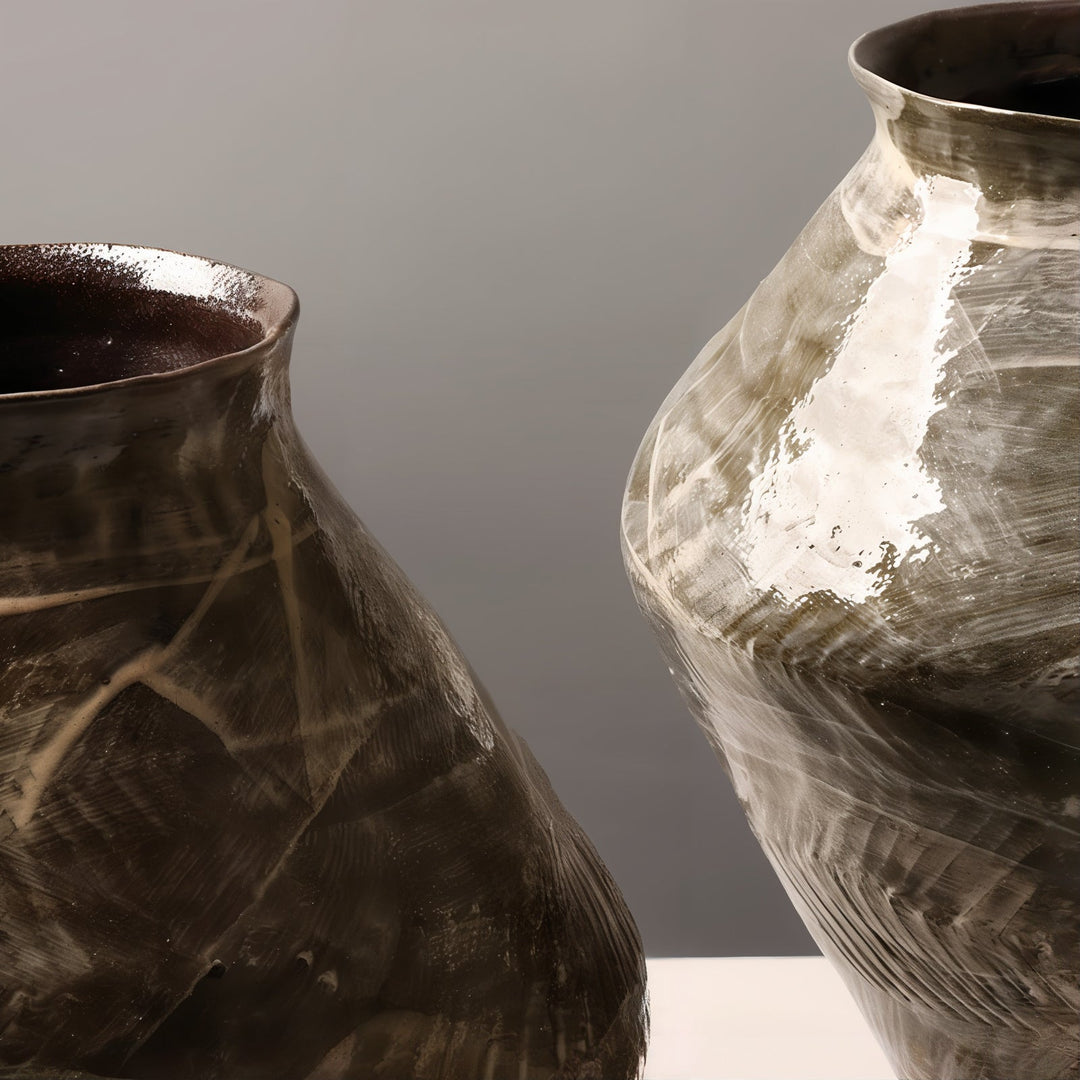 Flower Vase - Decorative Vases in earthy tones, showcasing rustic elegance and timeless design for home decor.