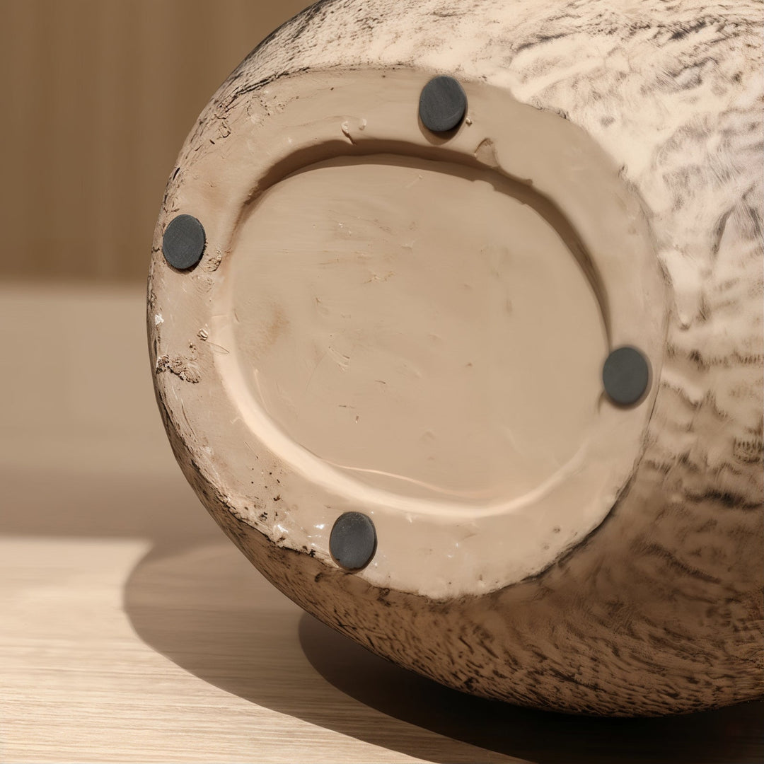 Personal Ornamentation - Brown Ornaments ceramic base with protective pads, showcasing craftsmanship and organic design.