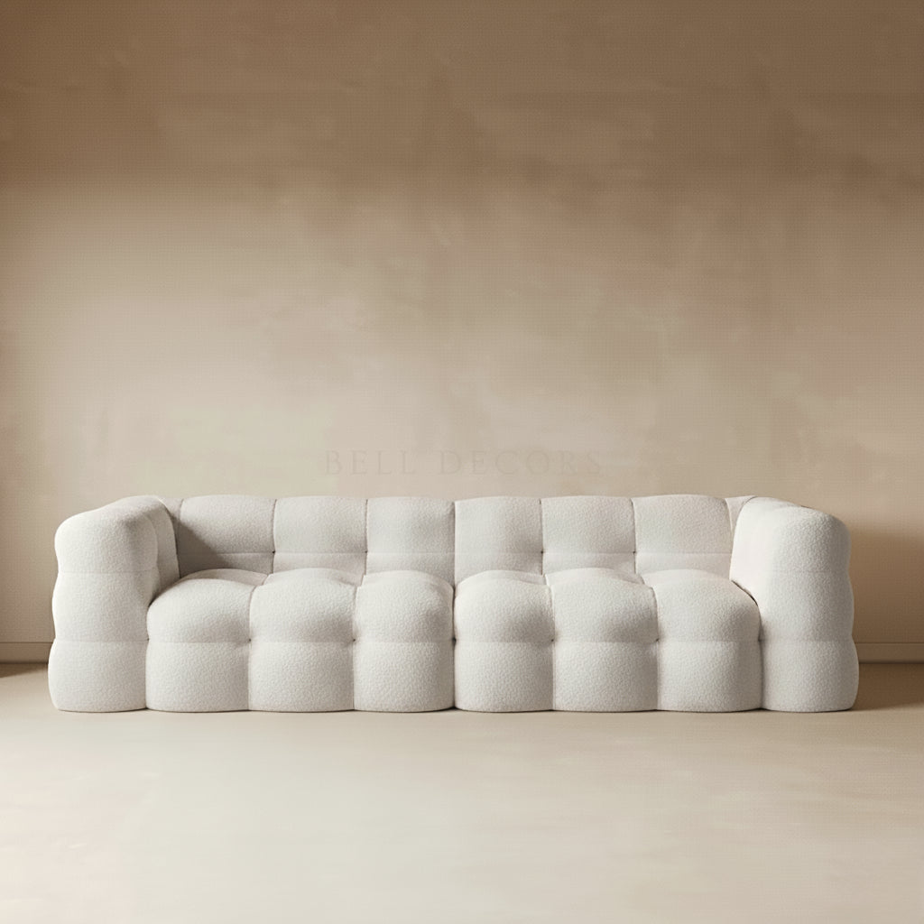 Cloud Sofa - 3 Seater Sofa, a unique handmade sofa with round shapes and soft textures.