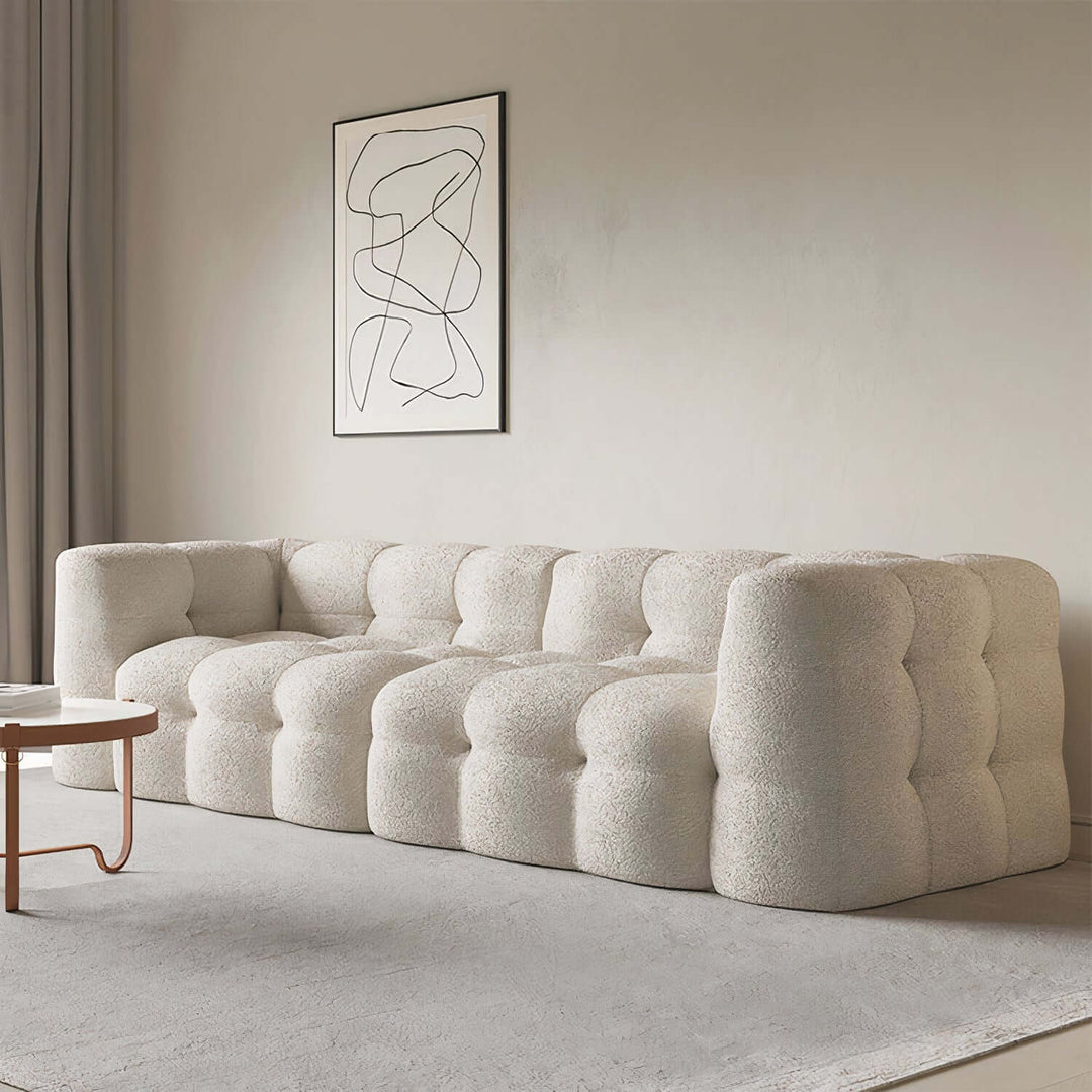 Cloud Sofa - 3 Seater Sofa showcased in a modern living room setting with minimalist decor.