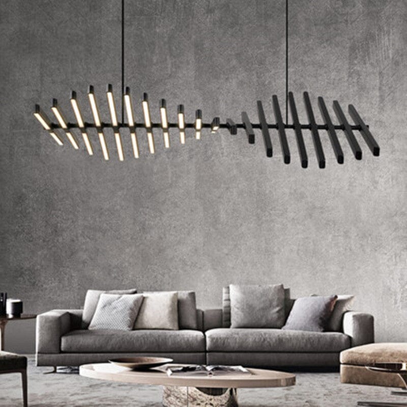 Ariana Modern Art Fish Bone LED Chandelier