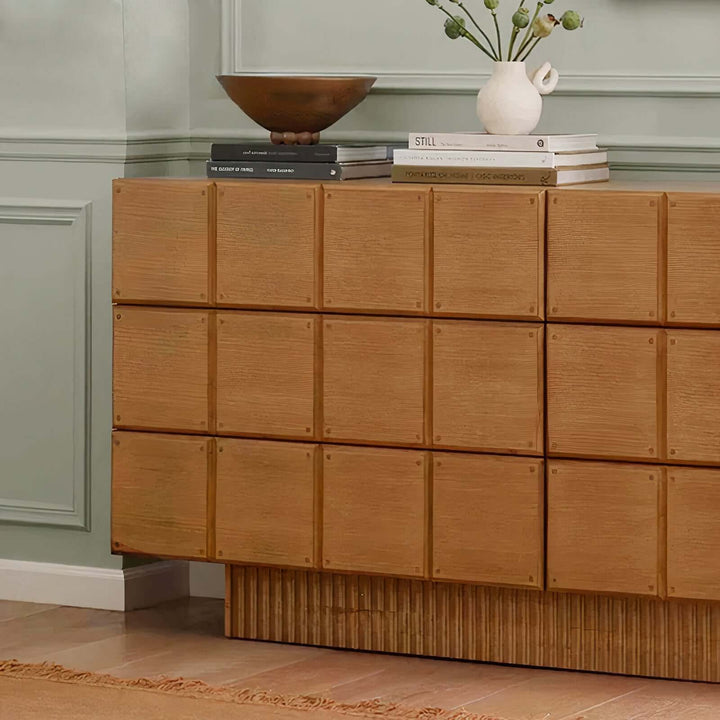 Entryway Cabinet - Elegant & Functional, showcasing premium ash wood with a minimalist design and spacious storage.
