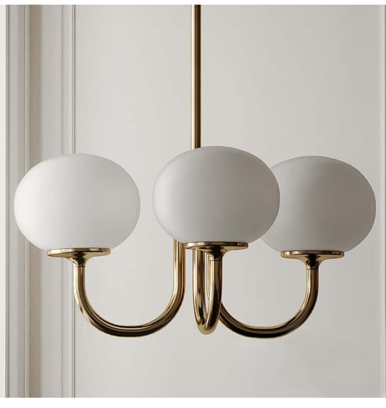 Glass Globe Chandelier