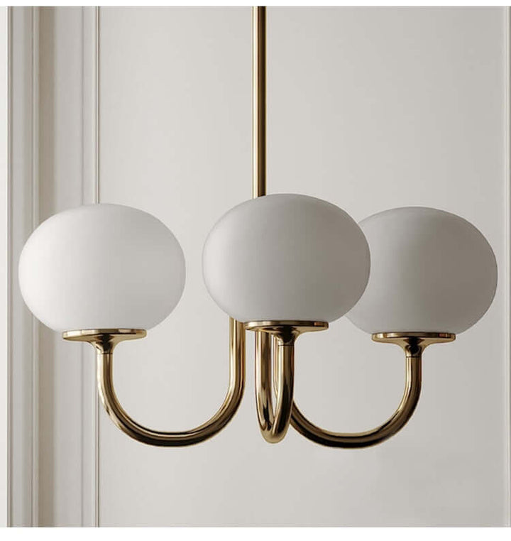 Glass Globe Chandelier