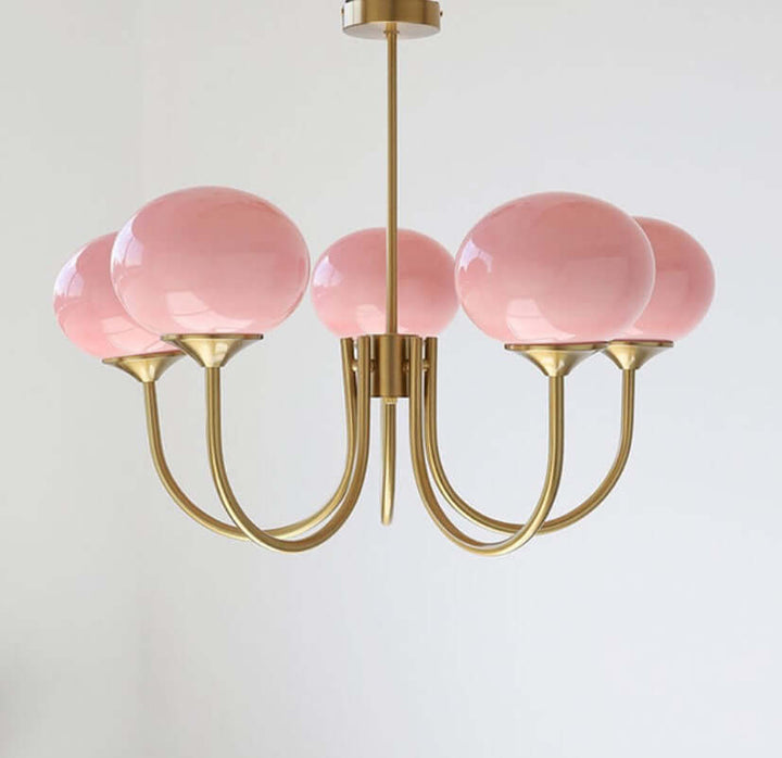 Glass Globe Chandelier