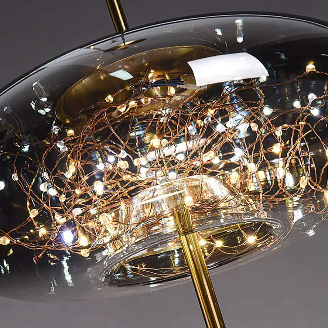 Glass Pendant Light | LED Globe Ceiling Light — Mid-Century Kitchen