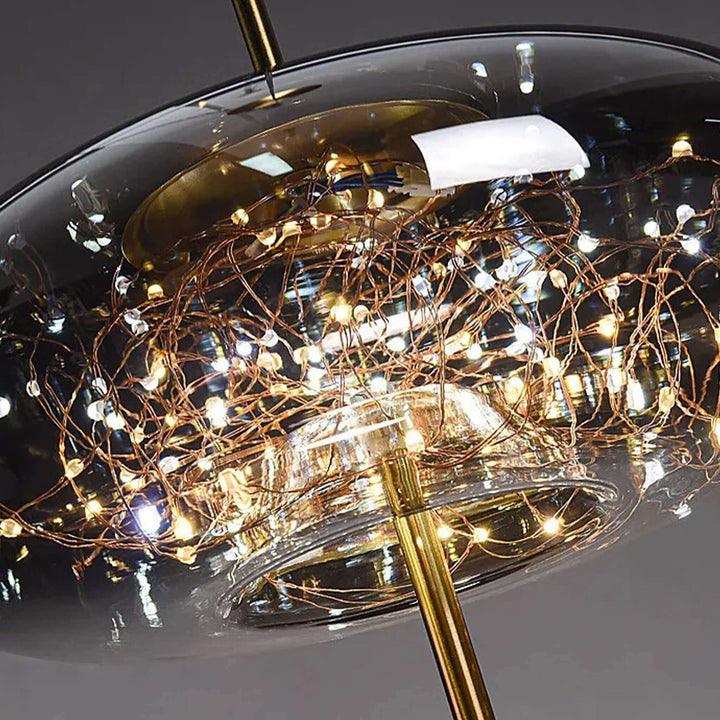 Glass Pendant Light | LED Globe Ceiling Light — Mid-Century Kitchen
