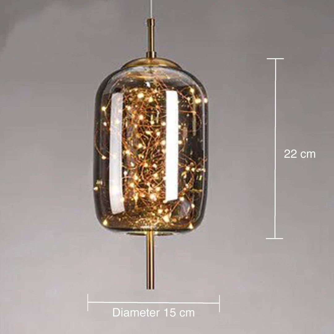 Glass Pendant Light | LED Globe Ceiling Light — Mid-Century Kitchen