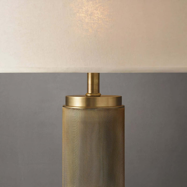 Gold Floor Lamp - Contemporary & Chic with brass finish and sleek design, perfect for modern interiors.
