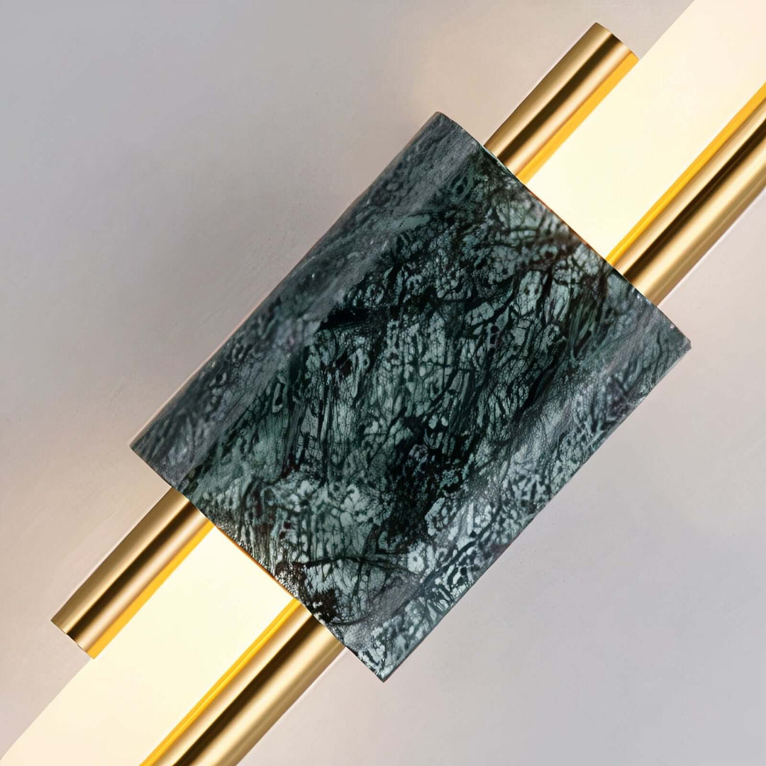 Marble Wall Light | Gold LED Wall Sconce — Mid-Century Bedroom
