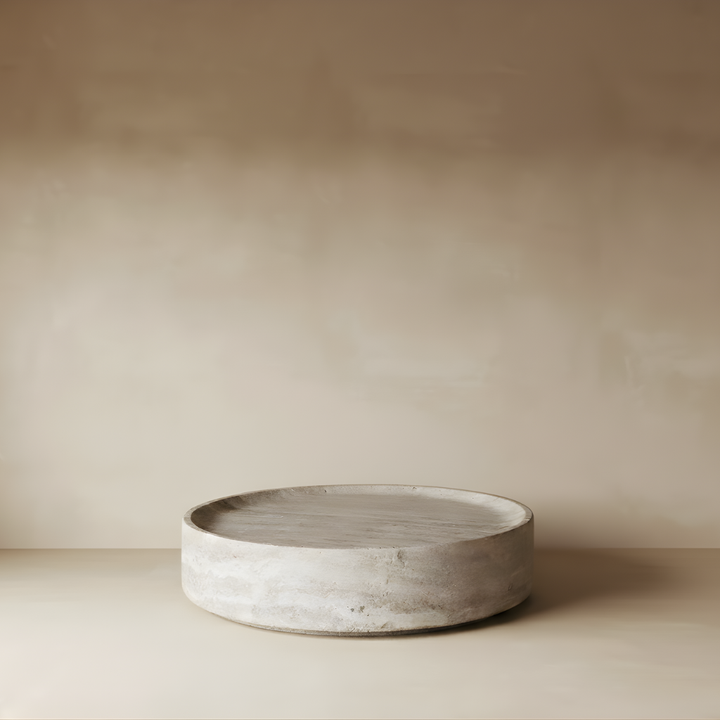 Round Stone Coffee Table - Versatile & Timeless