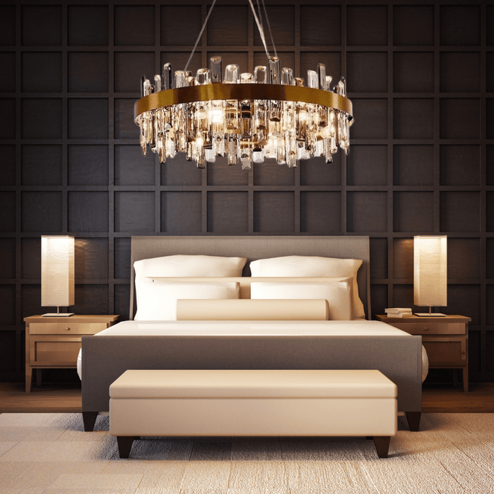 Elsie LED Luxury Crystal Round Chandelier