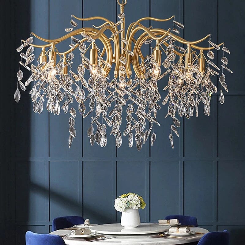 Tau LED Chain Pendant Crystal Chandelier