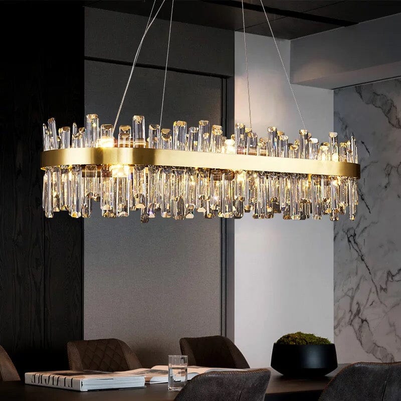 Elsie LED Luxury Crystal Round Chandelier