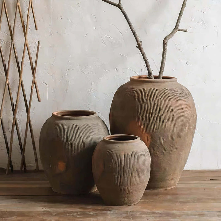 Flower Vases - Ceramic Vase, decorative vases in earthy tones, perfect for floral arrangements, tall ceramic vases.
