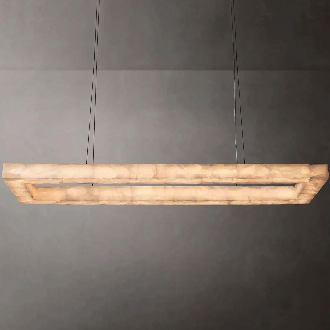 Linear Chandelier - Foyer Chandelier For Your Home in minimalist design with soft, radiant light.