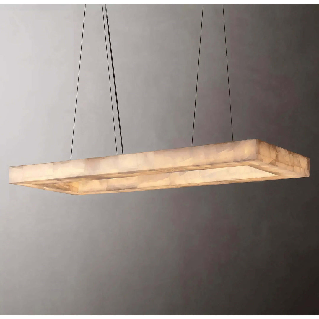 Linear Chandelier - Foyer Chandelier For Your Home, a minimalist hanging rectangular light fixture.