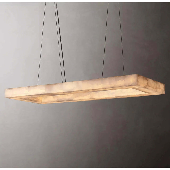 Linear Chandelier - Foyer Chandelier For Your Home, a minimalist hanging rectangular light fixture.