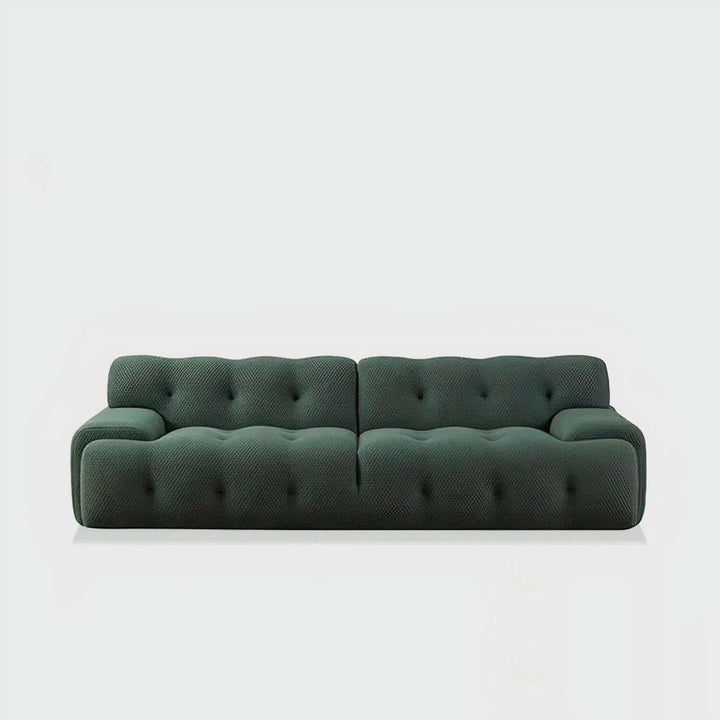 Living Room Sofa Set - Perfect For Your Home in botanical green upholstery, featuring contemporary design and oversized comfort.