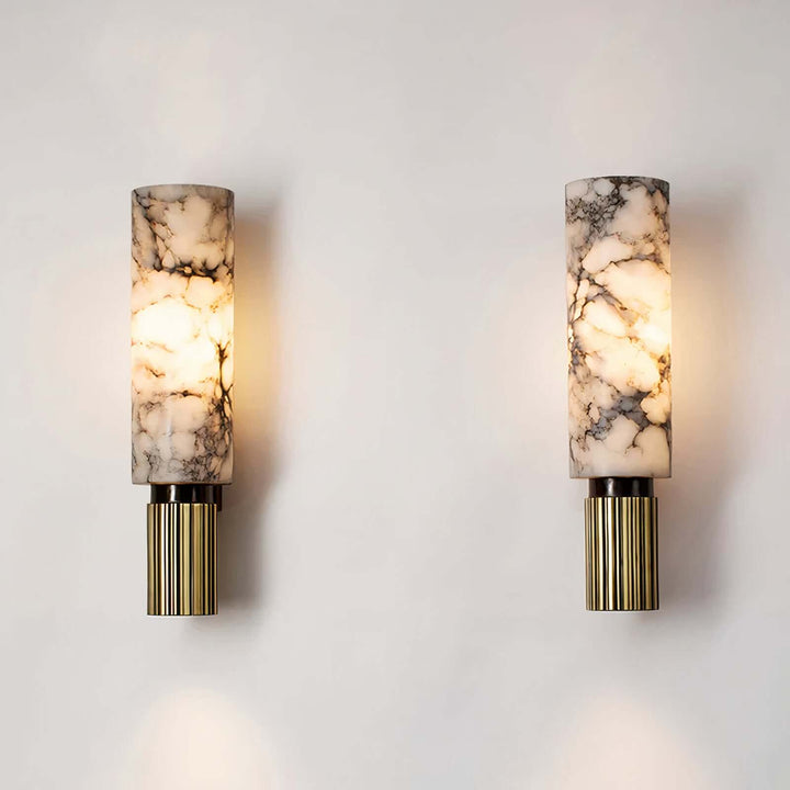 LED Lighting Wall Art - LED Light On Wall, featuring stunning black marbled design with luxe copper accents.