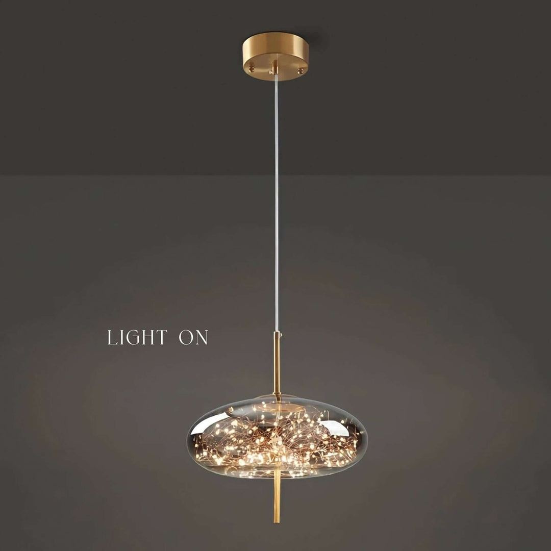 Glass Pendant Light | LED Globe Ceiling Light — Mid-Century Kitchen