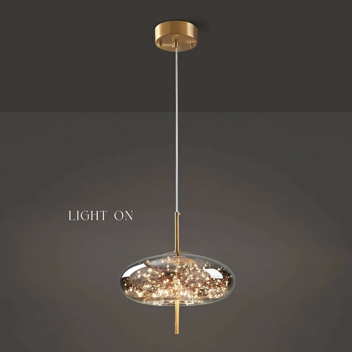 Glass Pendant Light | LED Globe Ceiling Light — Mid-Century Kitchen