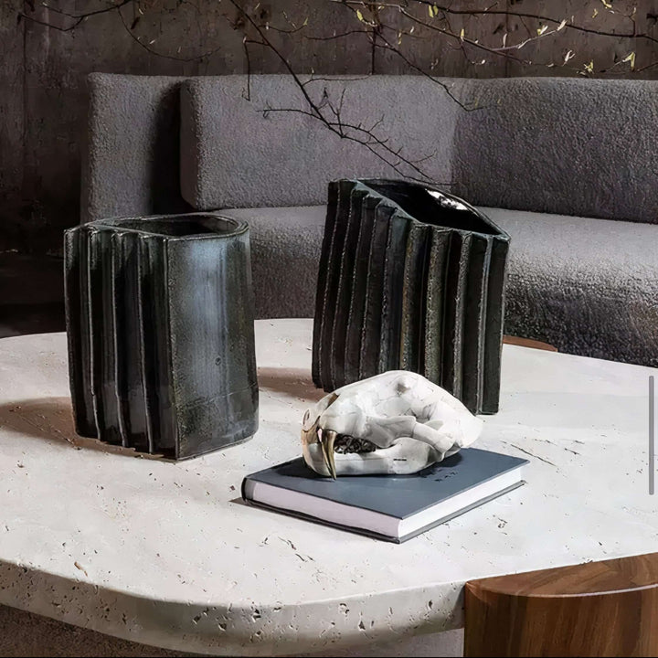 Marble Coffee Table - Coffee Table Decor Ideas showcasing unique vases and a stylish book for elegant home decor.