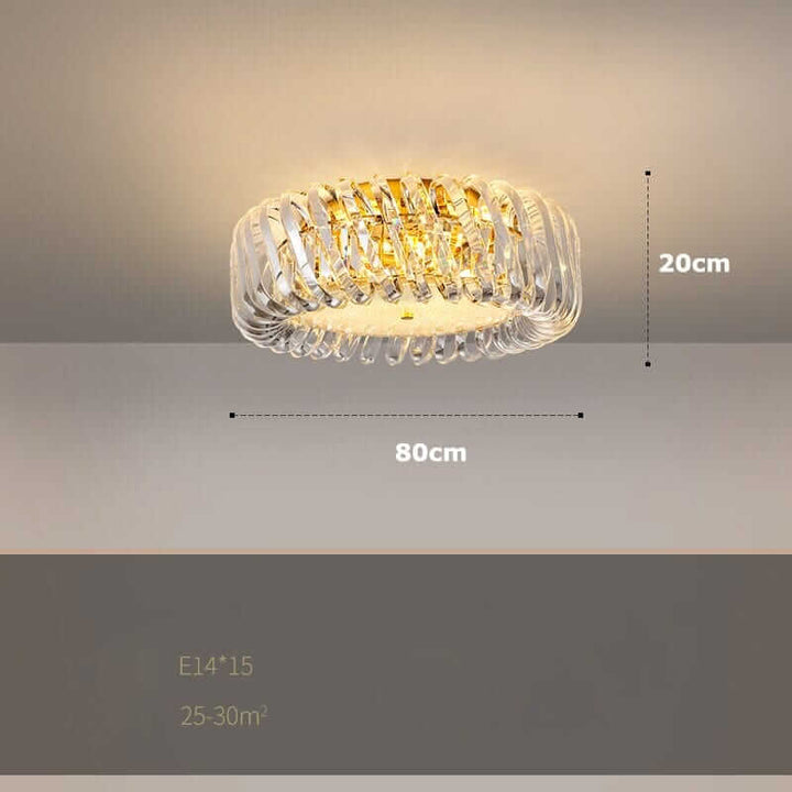 Elegant round entryway chandelier with a gold finish, showcasing modern LED technology and stylish design.