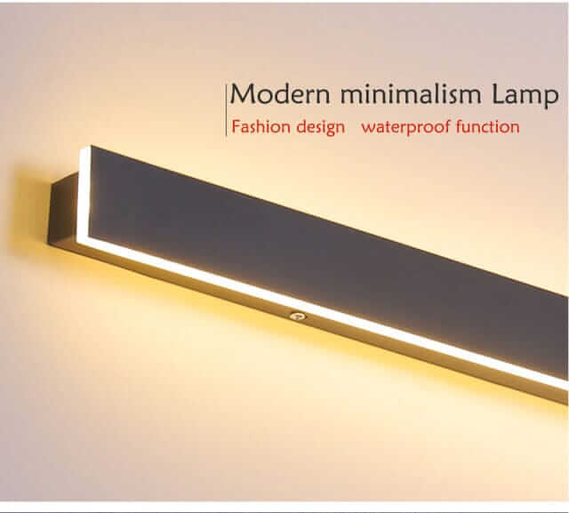 Outdoor Wall Light | Linear LED Garden Wall Lamp — Modern Patio
