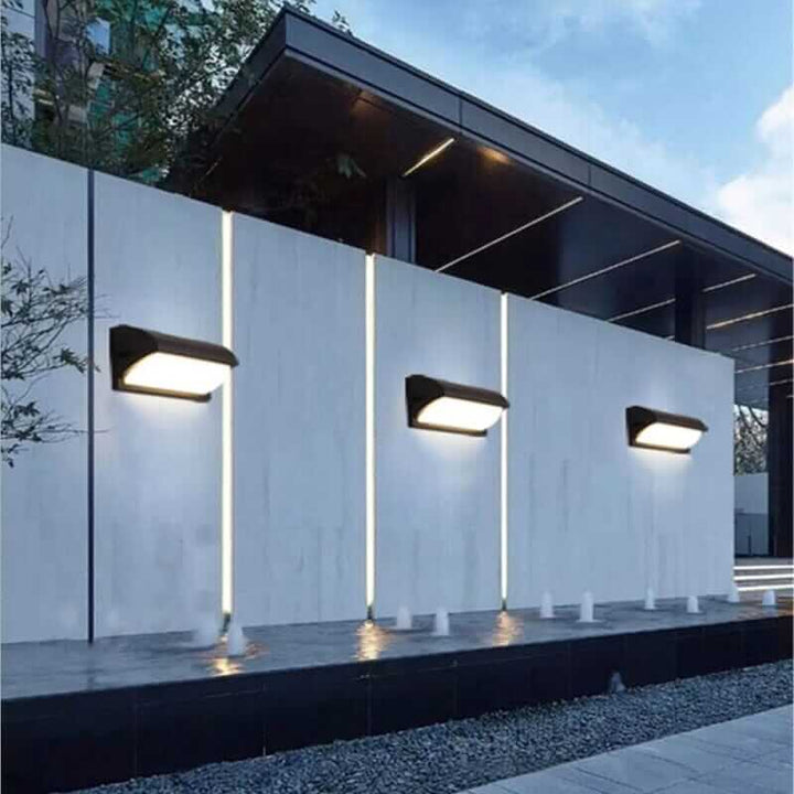 Outdoor Wall Light | LED Wall Light with Sensor — Modern Porch Garden