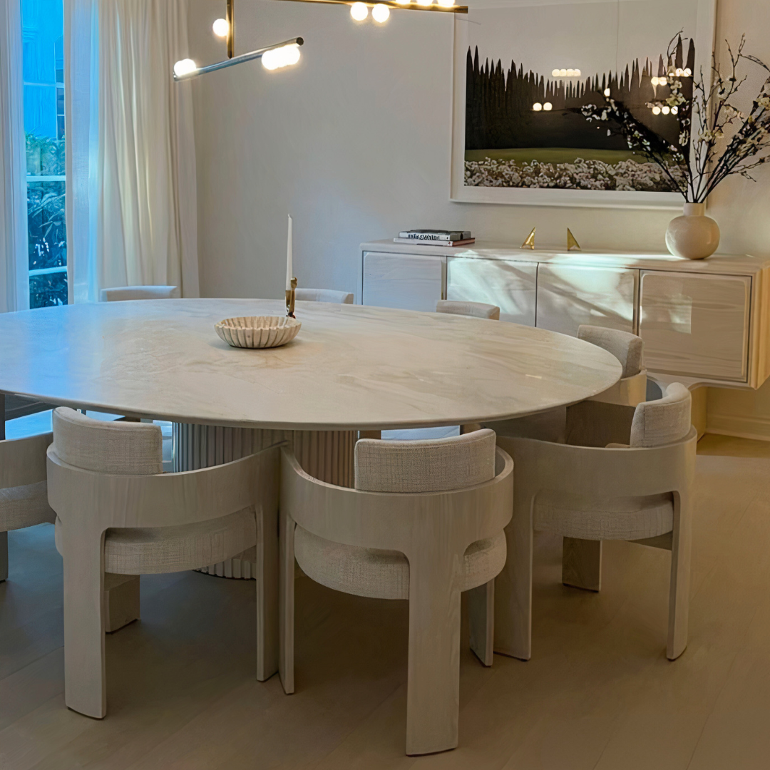 Comfortable Reading Armchair - Modern & Luxurious in a stylish dining environment with elegant decor.