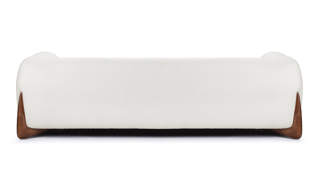 Modern White Bouclé Sofa