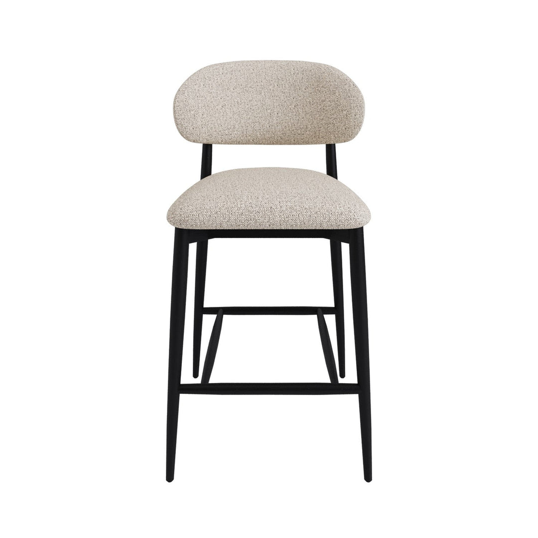 Modern Bar Stools - Wooden Bar Stools showcasing a Nordic-inspired design with a soft upholstery and sleek wooden frame.