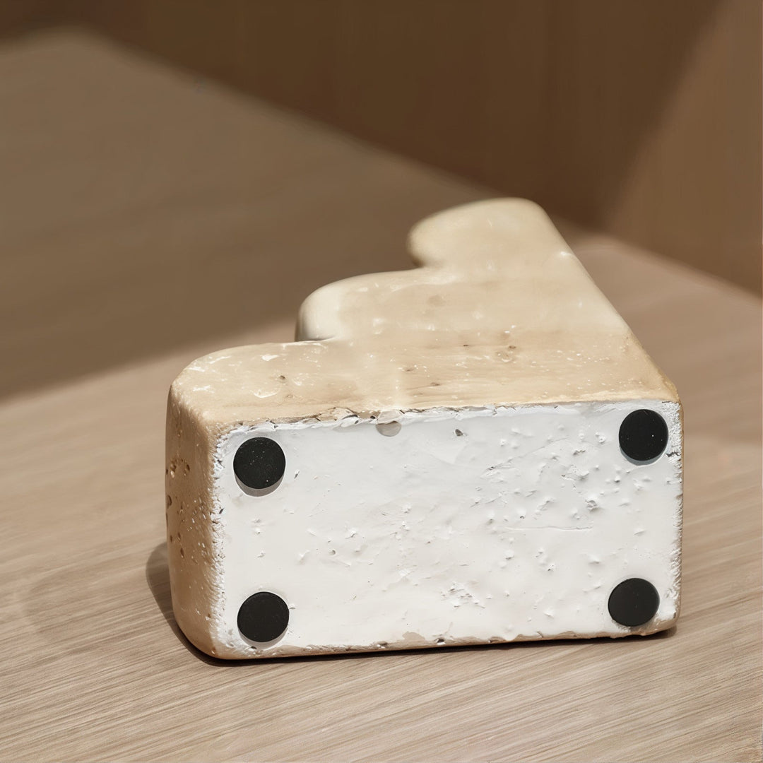 Book Shelf Holder - Book Holder For Desk, modern cement design for organizing books on desks.