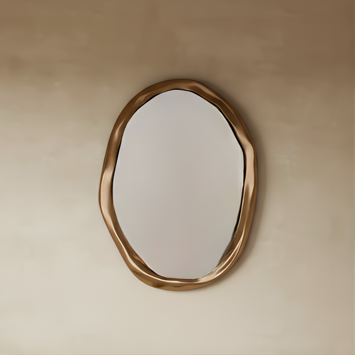 Wood Wall Mirror | Round Mirror — Organic Modern Bedroom Decor