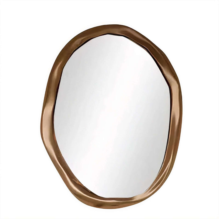 Gold Mirror - Circle Mirror, an elegant circular mirror with a warm metallic finish, ideal for stylish interiors.