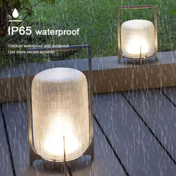 Outdoor Floor Lamp | Cordless LED Garden Lantern — Modern Patio Light