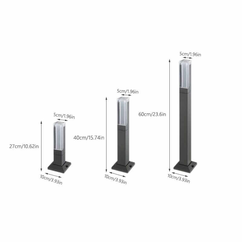 Outdoor Path Light | LED Garden Bollard Light — Modern Driveway Post