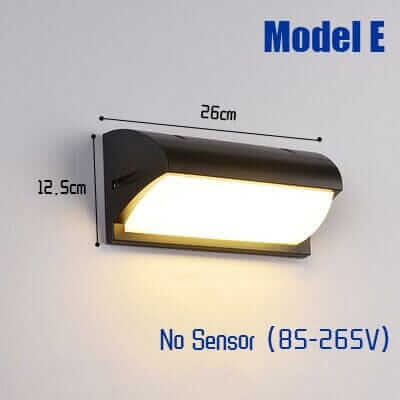 Outdoor Wall Light | LED Wall Light with Sensor — Modern Porch Garden