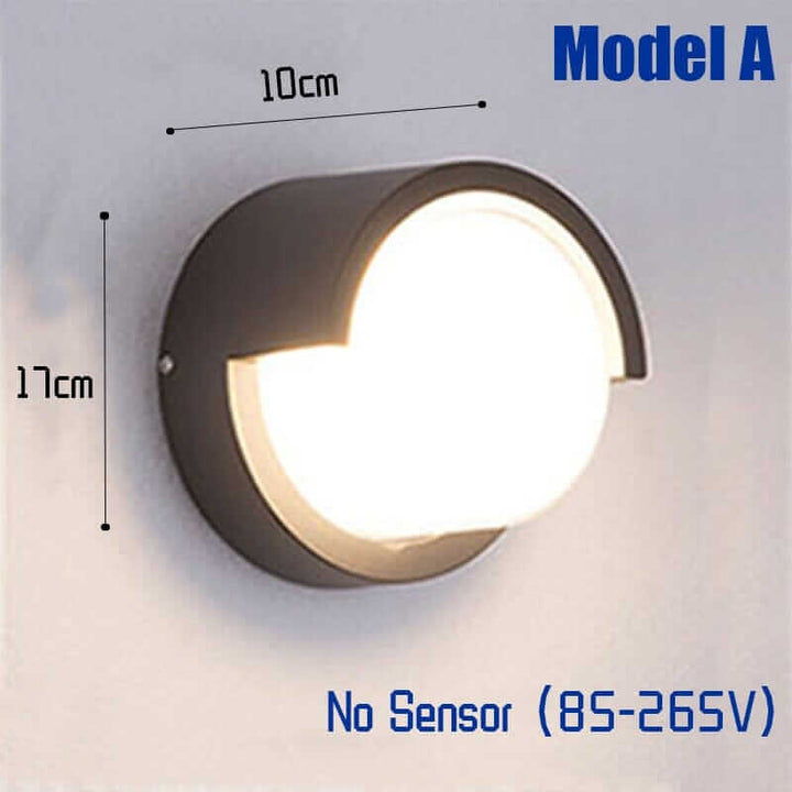 Outdoor Wall Light | LED Wall Light with Sensor — Modern Porch Garden